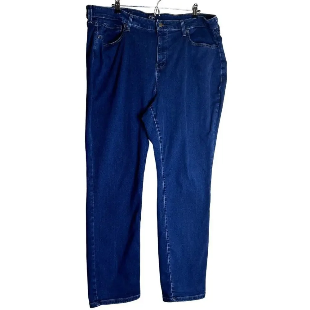 NYDJ Sheri Slim Quinn LiftTuck Technology Slimming Women 22W Plus Size Jean Blue